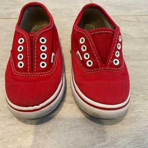 Vans Red toddler 7.5 shoes